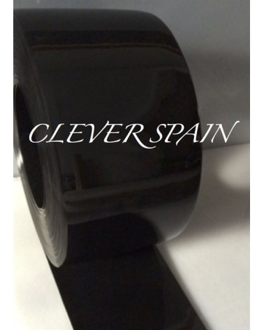 Rollo PVC negro 200X2mm|Cortinas de lamas PVC color negro