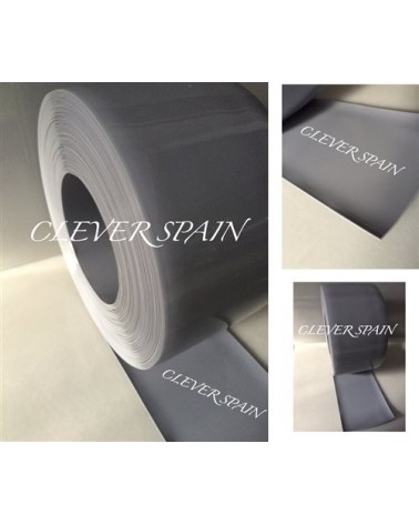 Rollo PVC gris 200X2mm|Cortinas de lamas PVC gris