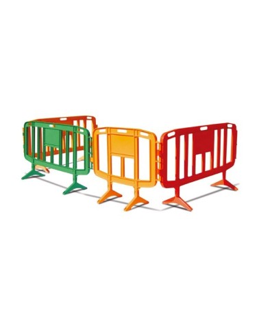 Vallas de plástico | Vallas peatonales de plástico | Vallas para obras