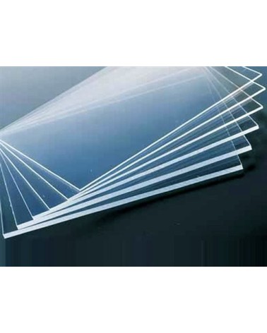 Placas de metacrilato cortadas transparentes