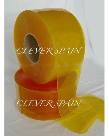 Rollo de PVC amarillo transparente 200X2mm | Cortinas de PVC Amarillas