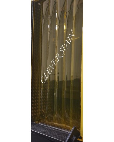Rollo de PVC amarillo transparente 200X2mm | Cortinas de PVC Amarillas