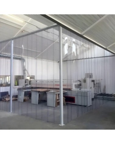 Cortinas de Lamas de PVC Transparentes | Cortinas de PVC