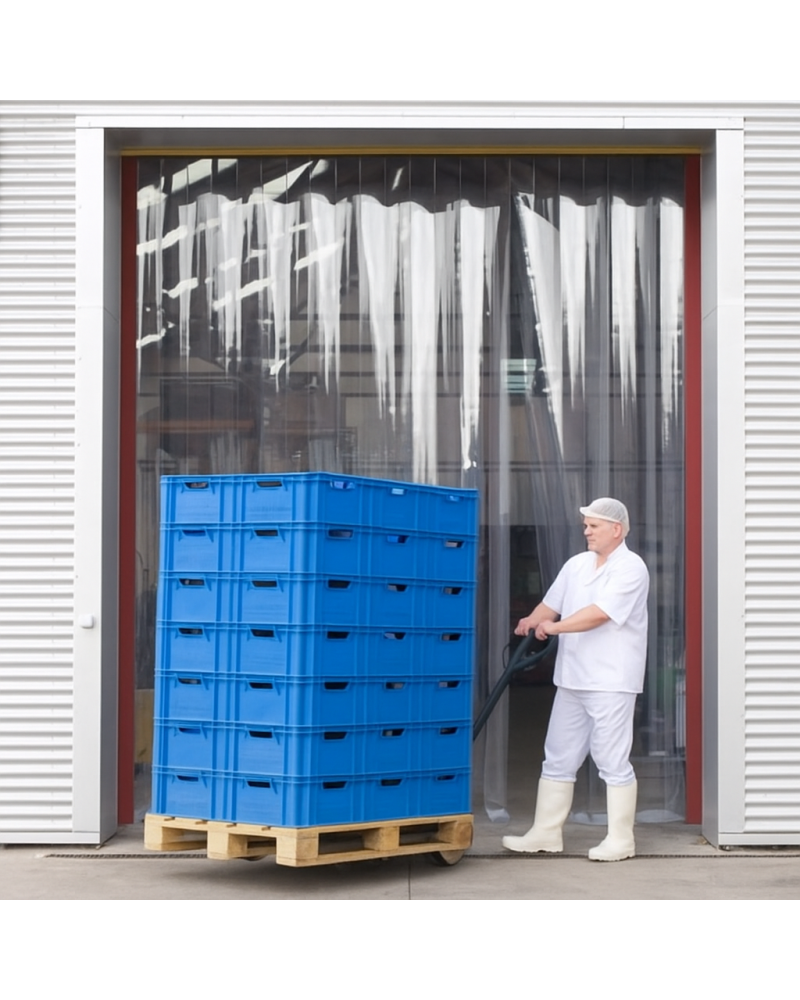 Cortina de lamas PVC 2000x984mm|Cortinas industriales de PVC