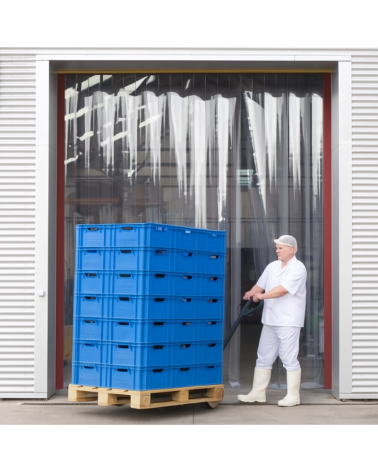 Cortina lamas de PVC flexible 3000x1200mm|Cortinas industriales PVC