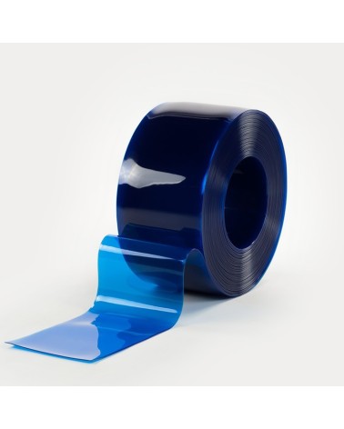 Rollo PVC azul intenso transparente 200x2mm| Cortinas de lamas PVC