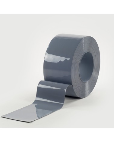 Rollo PVC gris 200X2mm|Cortinas de lamas PVC gris