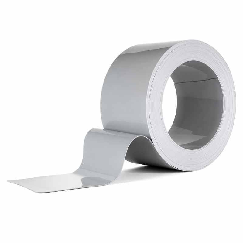 Rollo PVC gris 200X2mm|Cortinas de lamas PVC gris