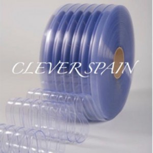 Cortina de lamas PVC nervadas congelación