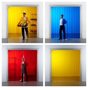 Cortinas de lamas PVC de colores