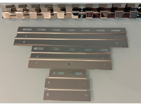 Barras y pletinas para cortinas de lamas PVC