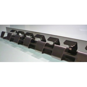 Barras acero inox  cortinas de lamas PVC